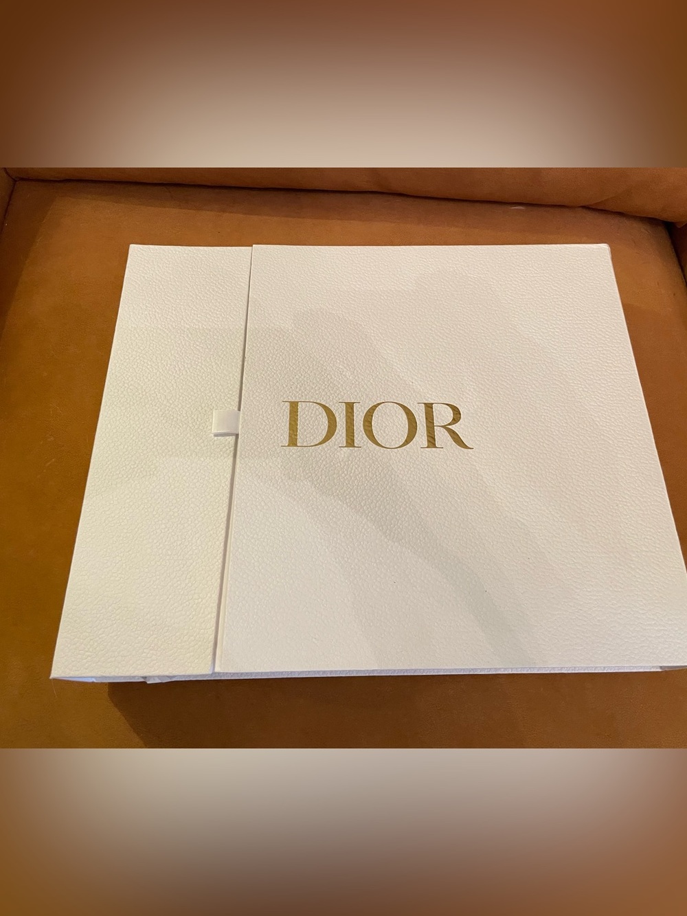 Dior White Presentation Box with Gold Logo and Dior tissue  paper